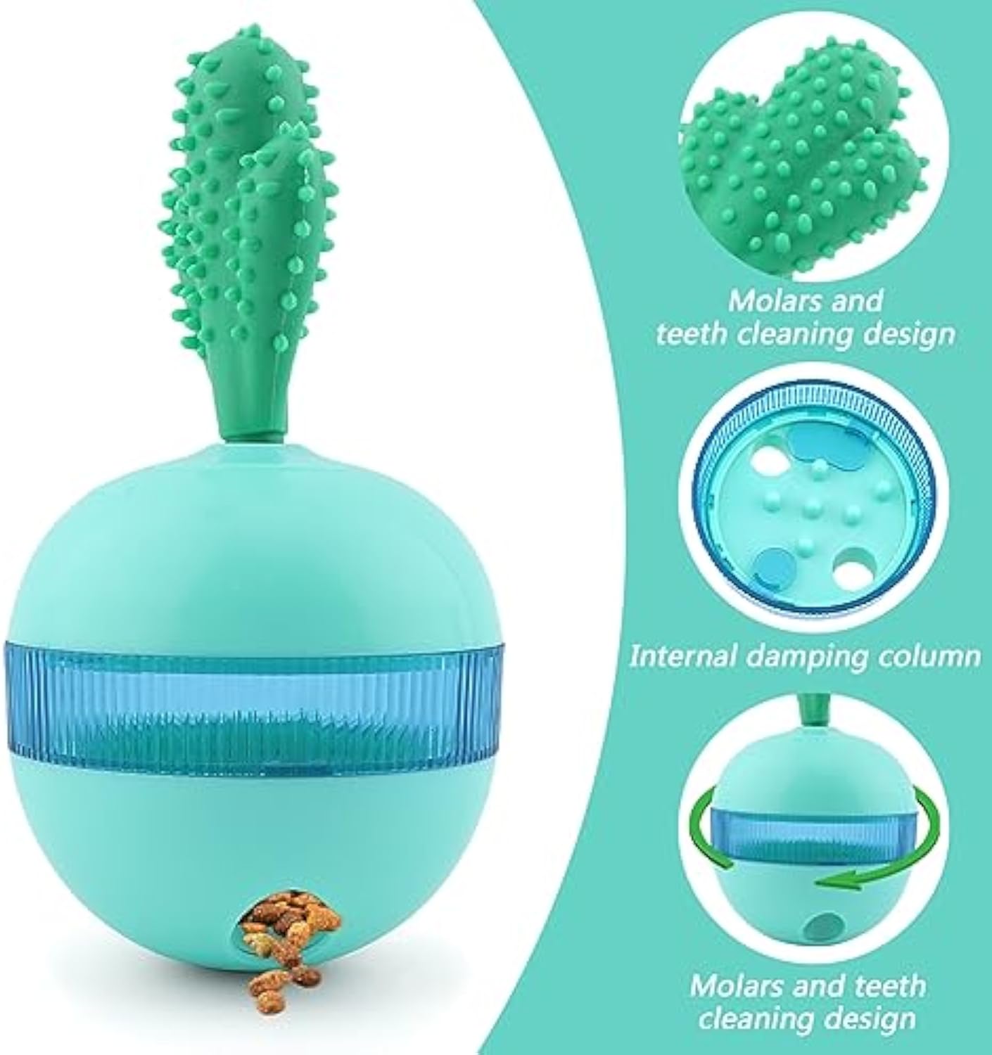 Wobbling Treat-Dispensing Ball