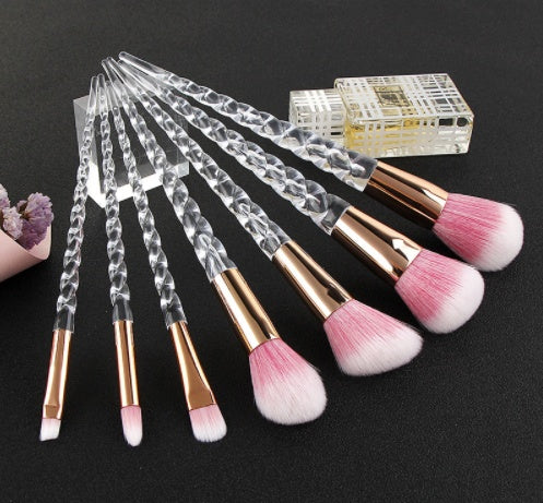 Crystal Spiral Makeup Brush Set