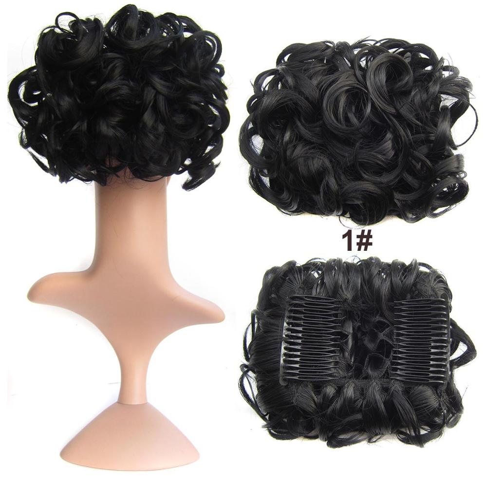 Messy Bun Hairpiece with Clips