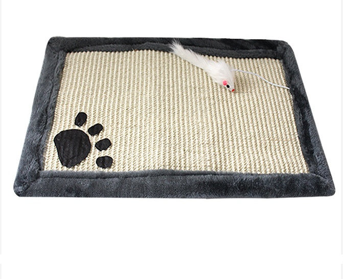 Sisal Cat Scratching Mat, 17.7 × 11.8 in