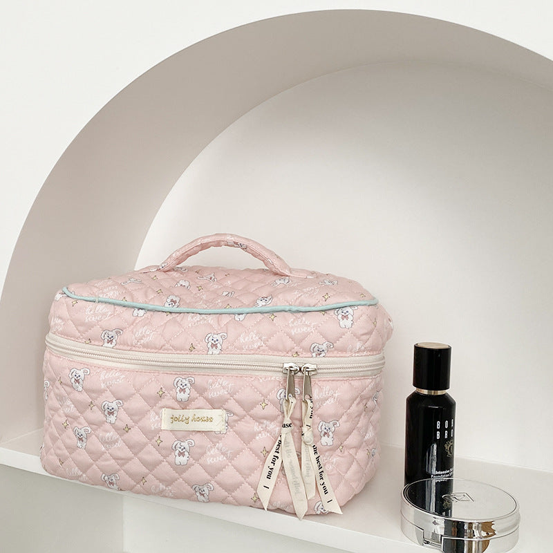 Printed Cotton Toiletry Bag