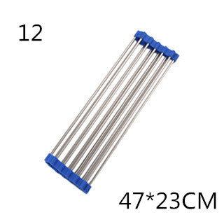 Roll-Up Stainless Steel Over-the-Sink Drying Rack