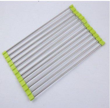 Roll-Up Stainless Steel Over-the-Sink Drying Rack