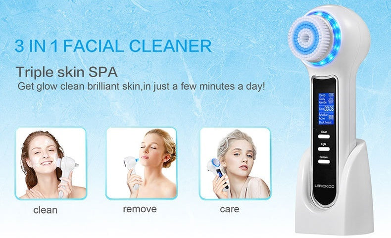 Electric Facial Brush and Blackhead Remover Kit