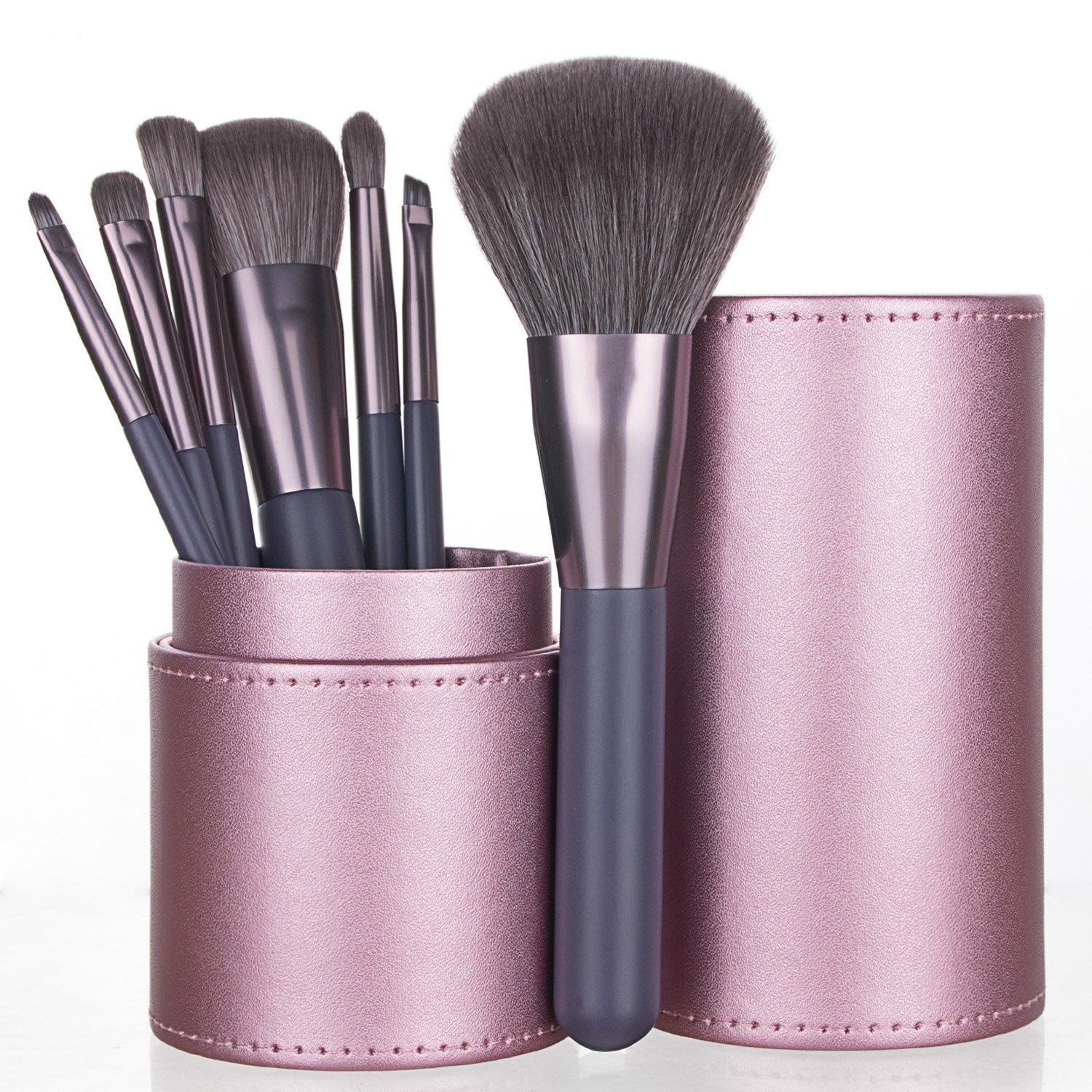 7-Piece Mini Makeup Brush Set with Holder