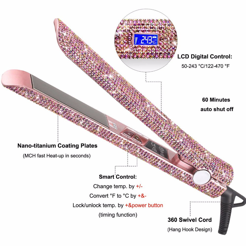 Glitter Titanium Flat Iron