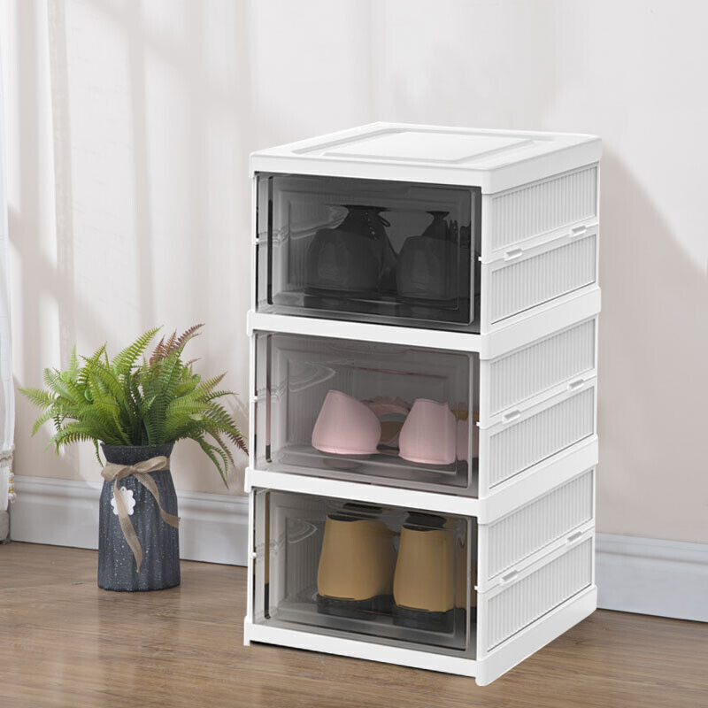 6-Tier Stackable Foldable Shoe Organizer