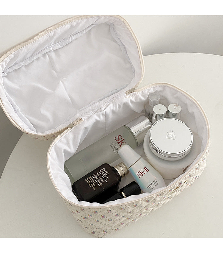 Printed Cotton Toiletry Bag