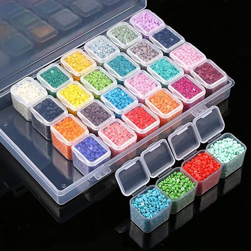 28-Compartment Bead and Rhinestone Organizer