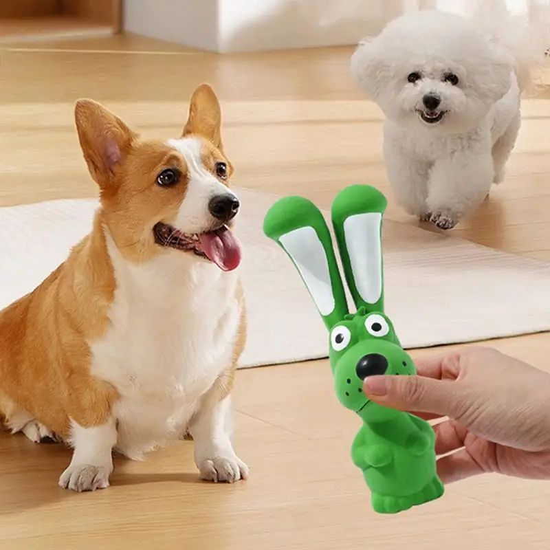 Squeaky Latex Hippo Dog Toy
