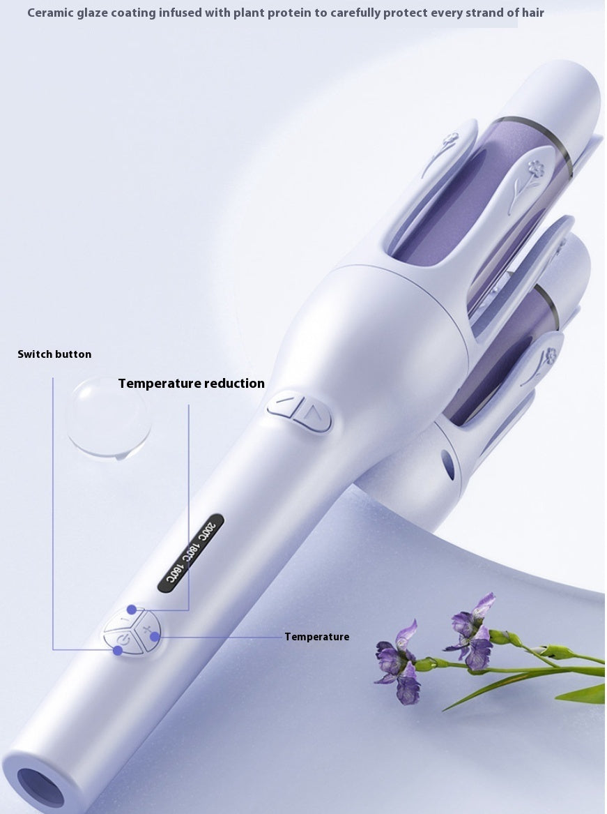 2-in-1 Automatic Rotating Curler and Straightener