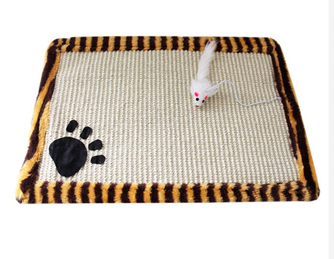 Sisal Cat Scratching Mat, 17.7 × 11.8 in