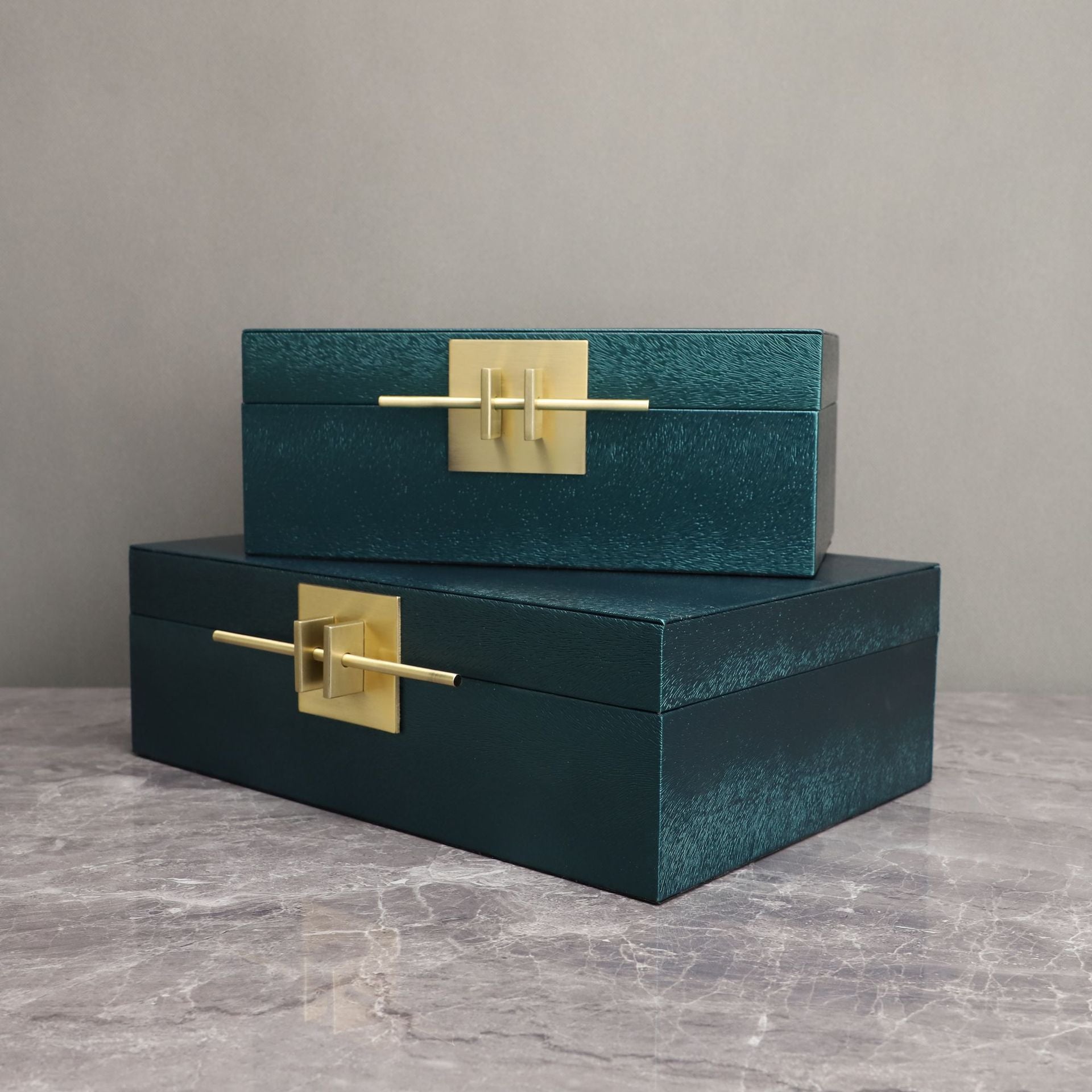Leather-Look Decorative Storage Box