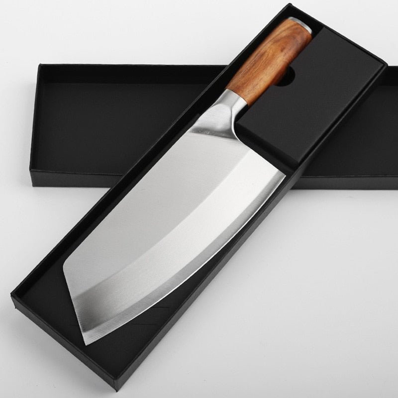 Stainless Steel Kitchen Knife with Wooden Handle