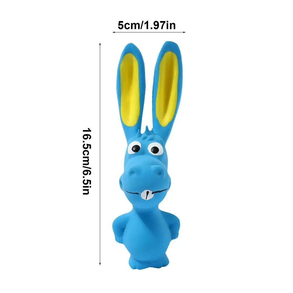 Squeaky Latex Hippo Dog Toy