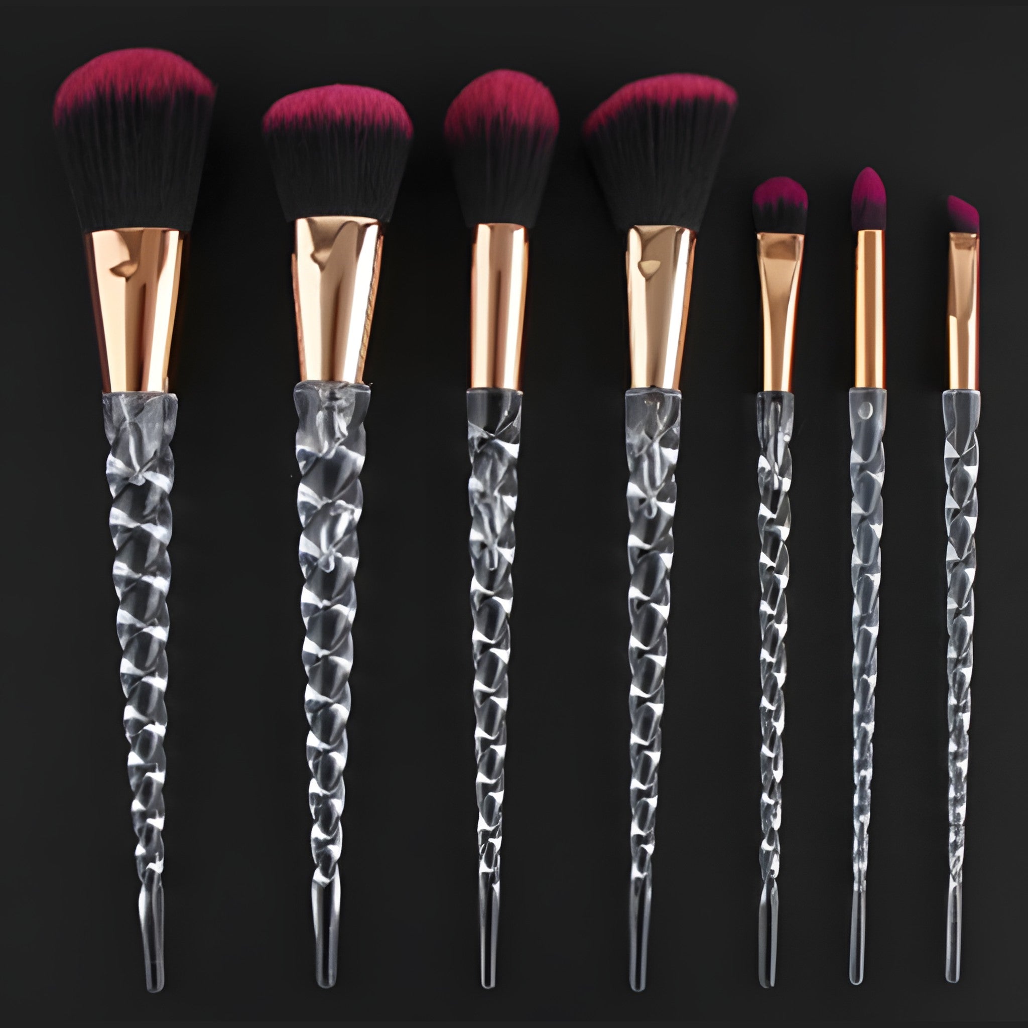 Crystal Spiral Makeup Brush Set