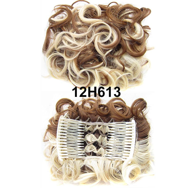 Messy Bun Hairpiece with Clips