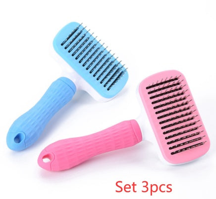 Self-Cleaning Pet Slicker Comb