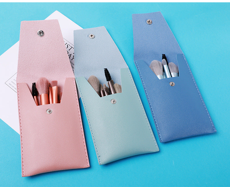 8-Piece Travel Makeup Brush Set with Case