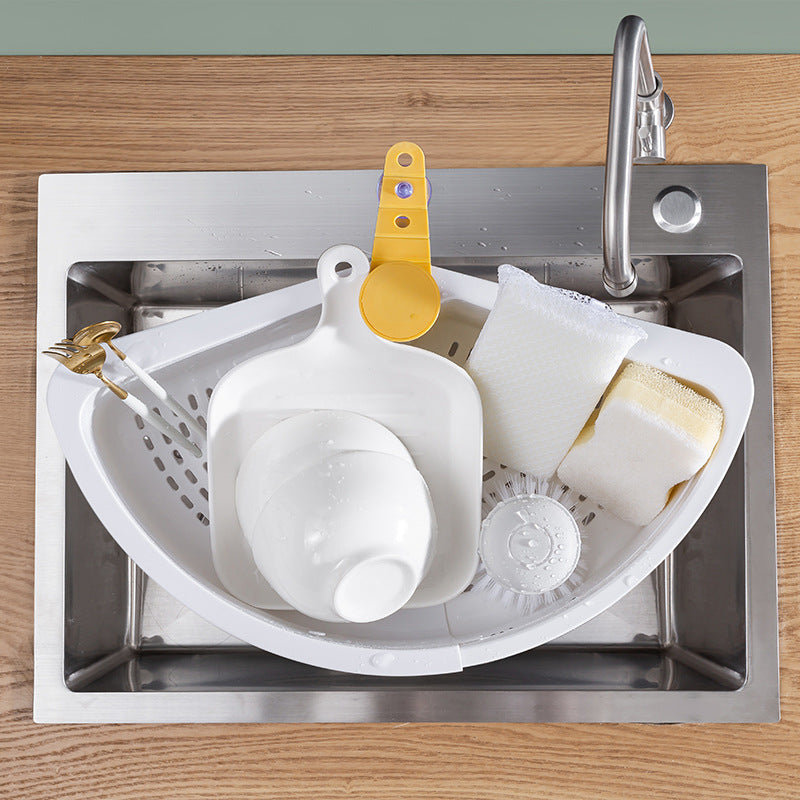 Over-the-Sink Drain Basket and Shelf