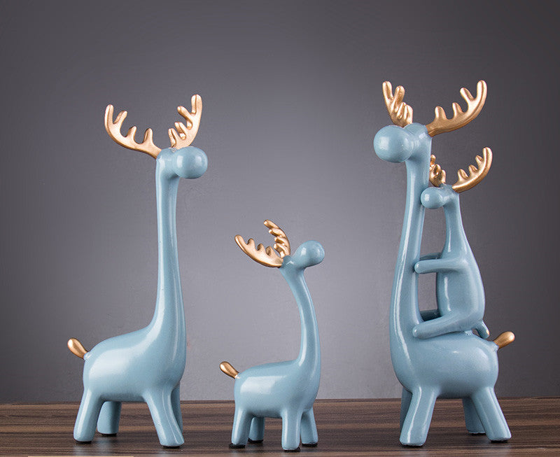 Resin Deer Family Figurine