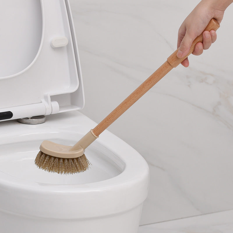 Wooden-Handle Toilet Brush