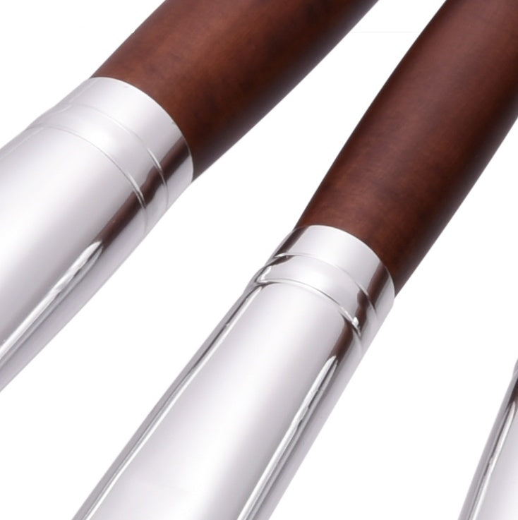 10-Piece Makeup Brush Set, Wooden Handles