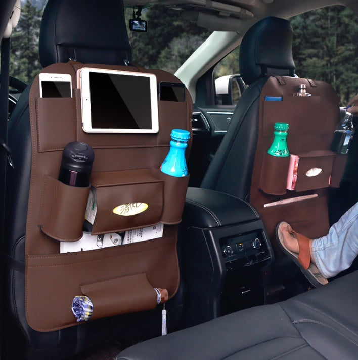 PU Leather Car Seat Back Organizer