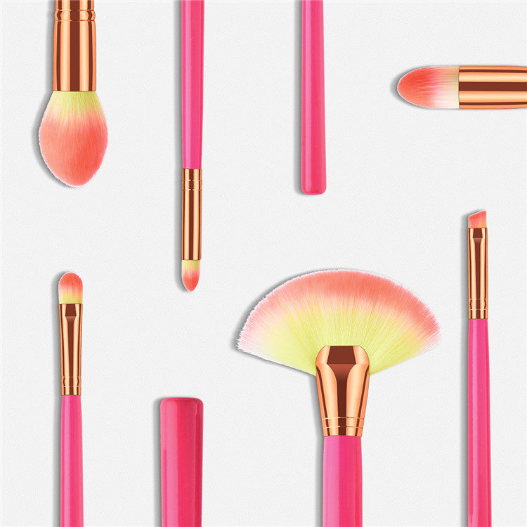 Pink Makeup Brush Set