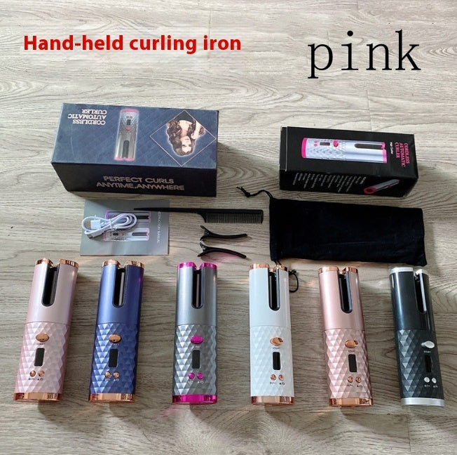 Cordless Automatic Hair Curler with Color Screen