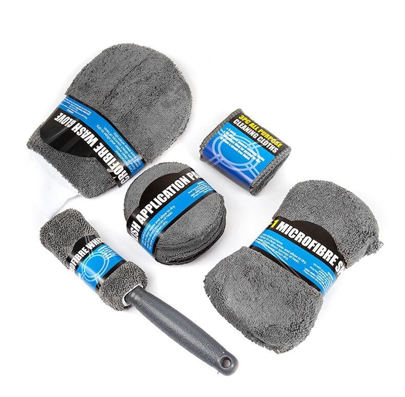 9-Piece Microfiber Car Wash Kit