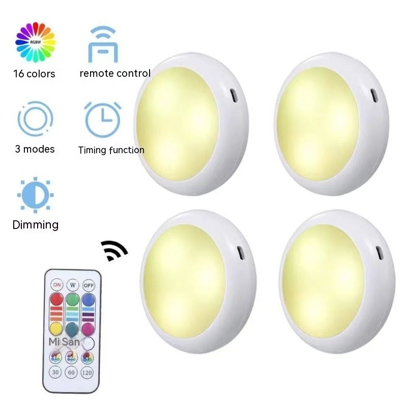Rechargeable LED Cabinet Lights with Remote, 16 Colors