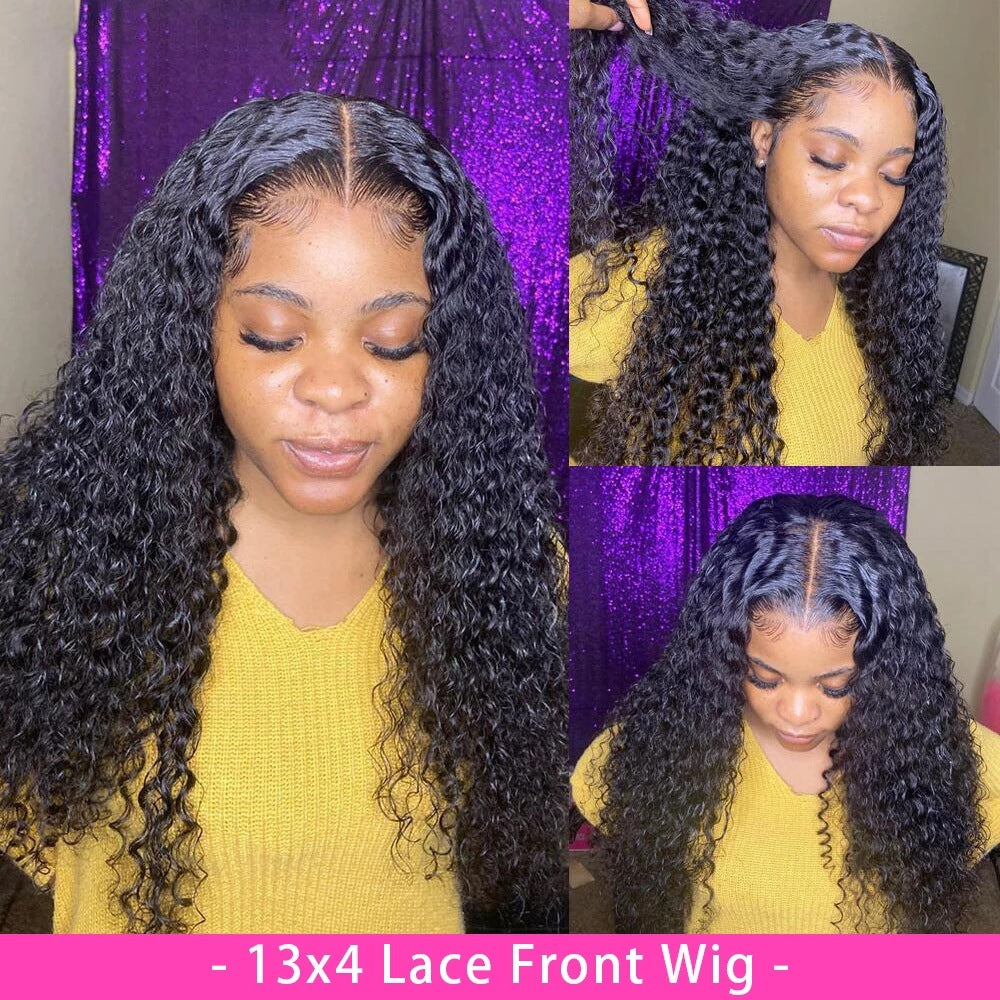 Curly Human Hair Lace Front Wig