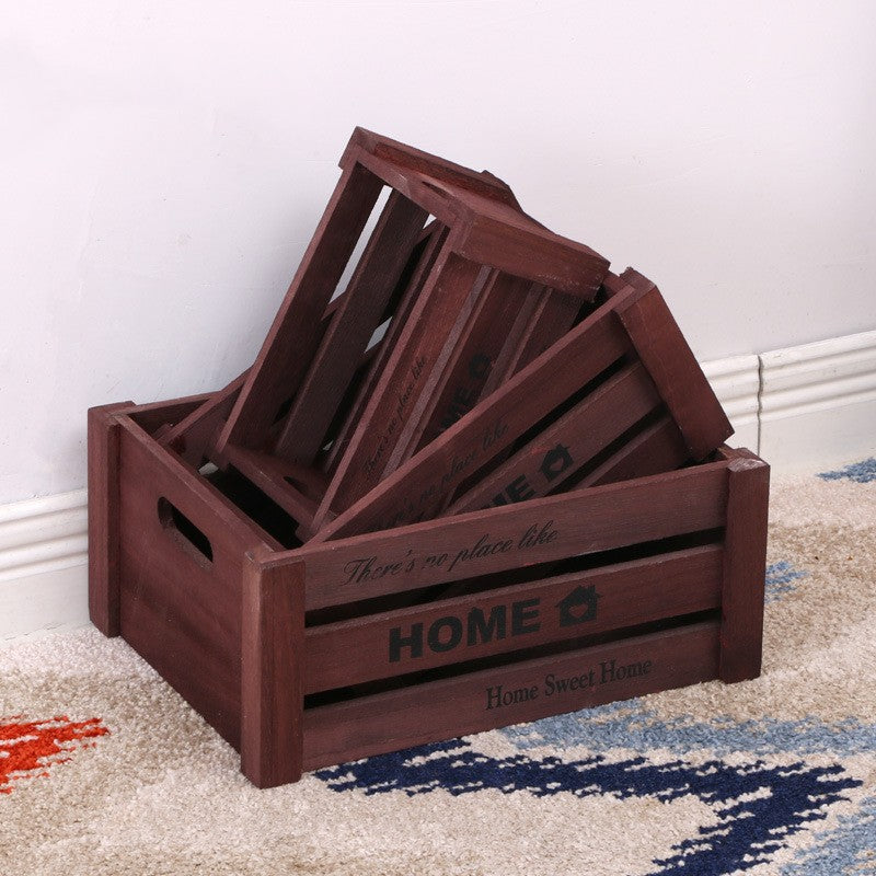 Vintage Wooden Storage Boxes