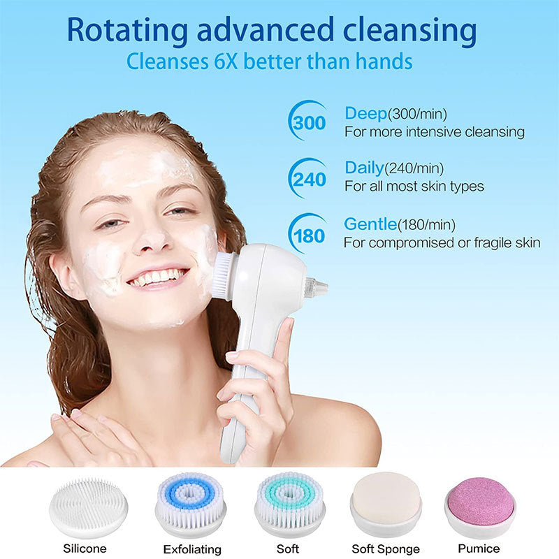 Electric Facial Brush and Blackhead Remover Kit