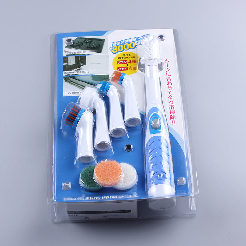 Cordless Electric Scrub Brush with 5 Heads