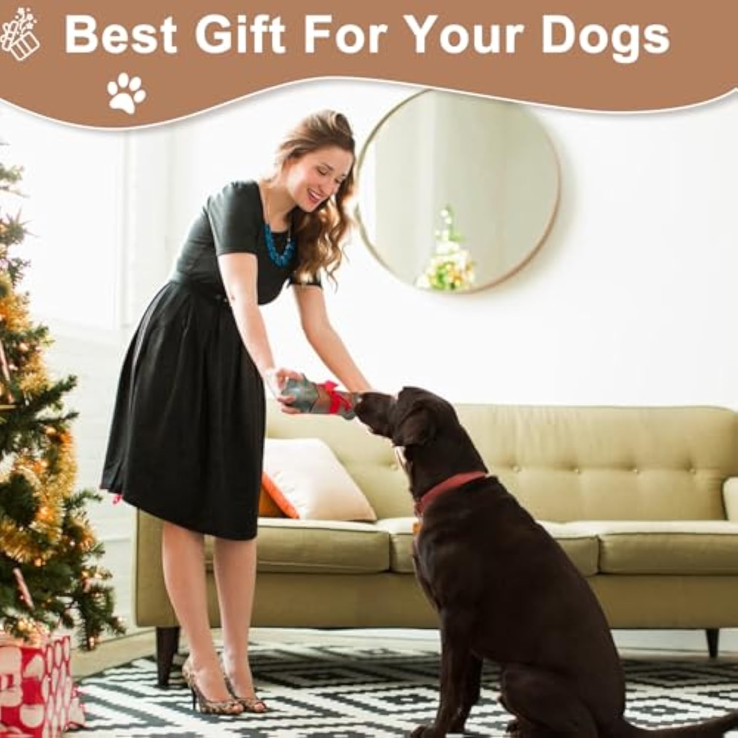 Bacon-Flavored Nylon Chew Toy for Large Dogs