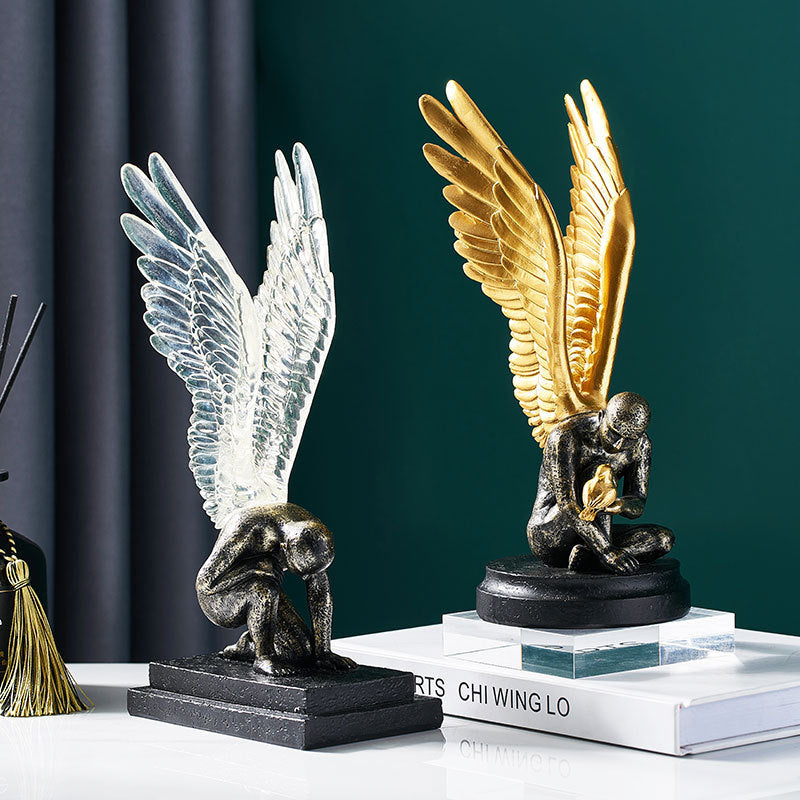 Winged Angel Resin Figurine