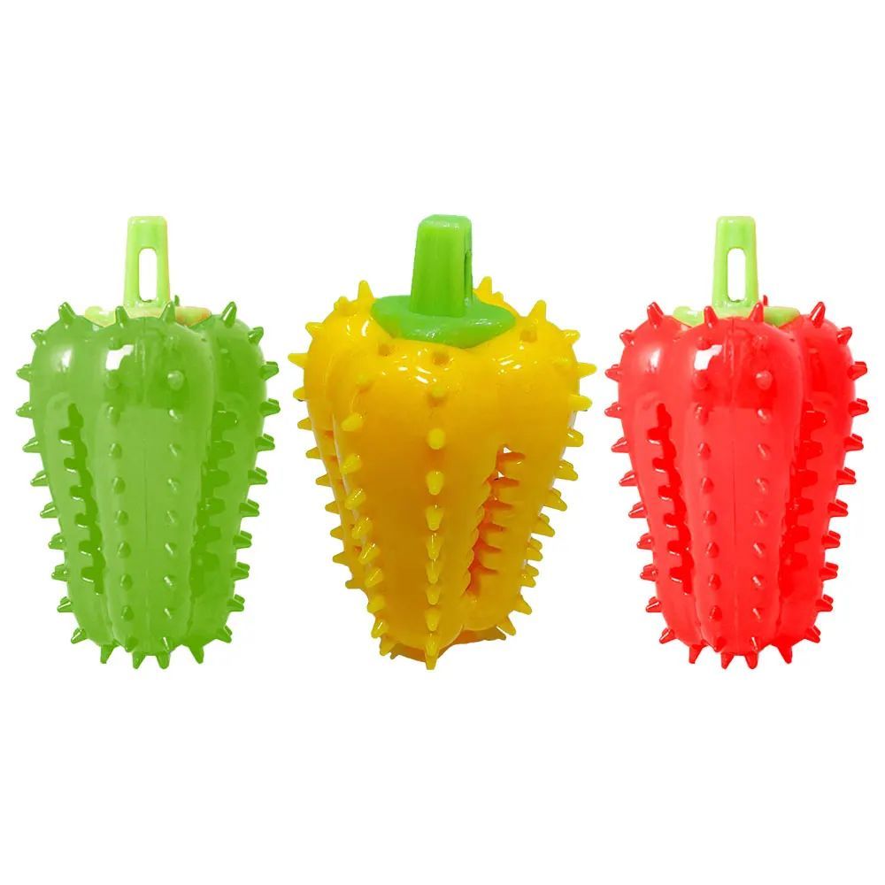 Rubber Chili Treat Toy for Dogs