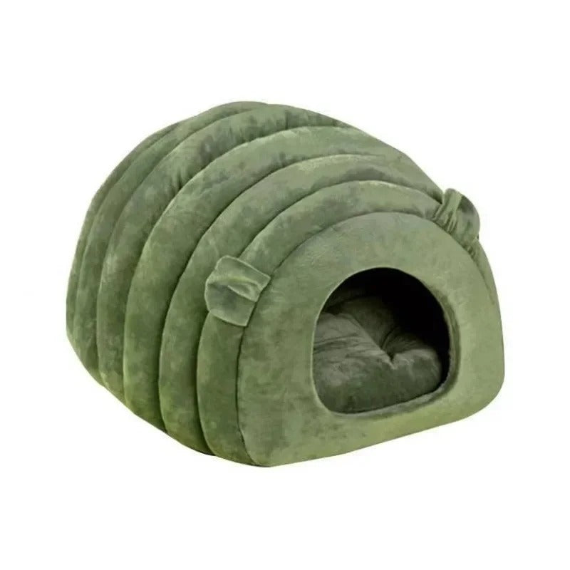 Cozy Covered Cat Bed