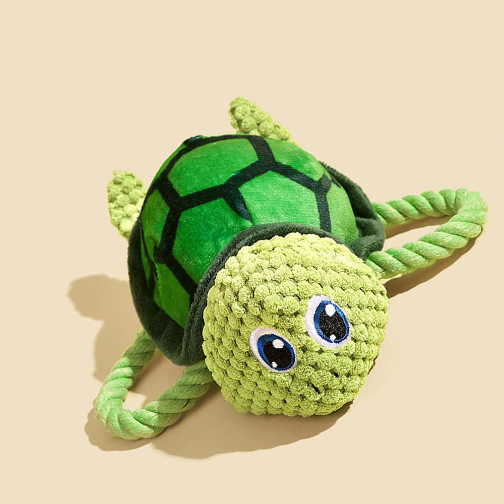 Turtle Rope Knot Dog Toy