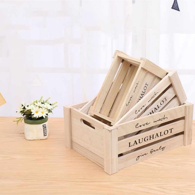 Vintage Wooden Storage Boxes