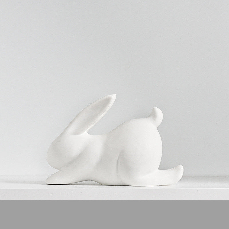 Ceramic Rabbit Figurine