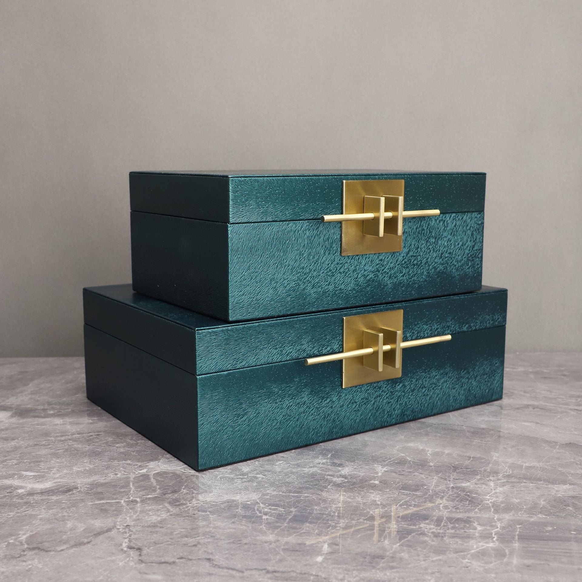 Leather-Look Decorative Storage Box