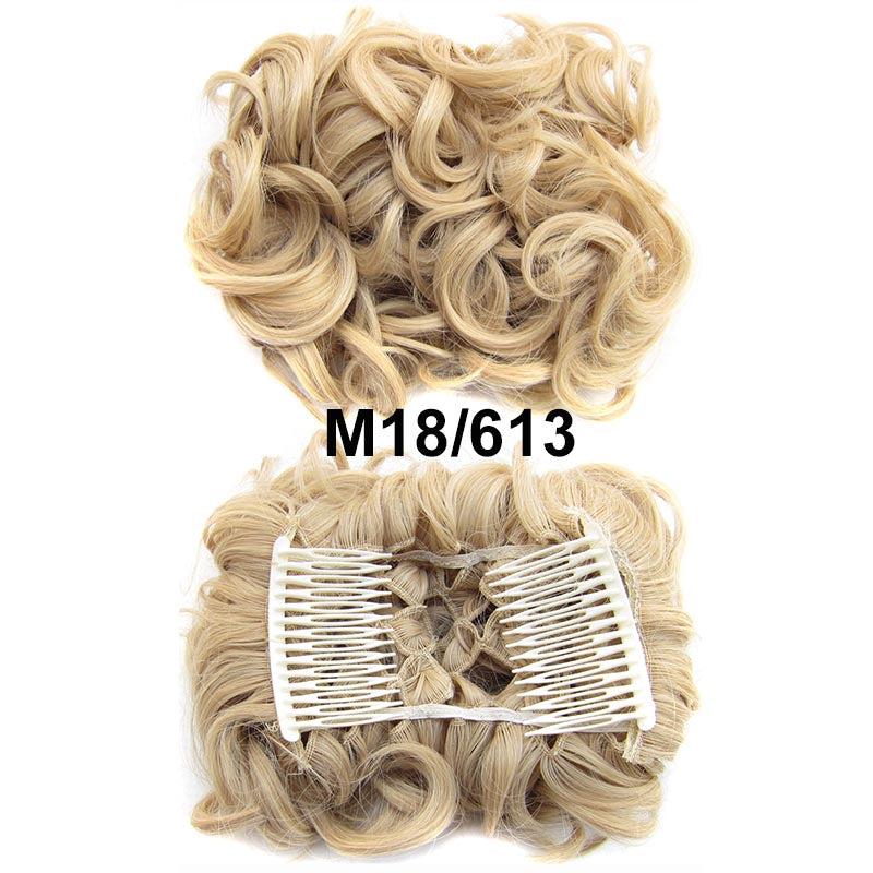 Messy Bun Hairpiece with Clips