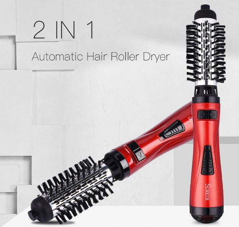 2-in-1 Hot Air Brush and Curling Wand