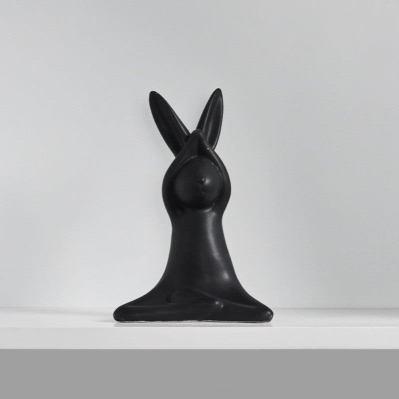 Ceramic Rabbit Figurine