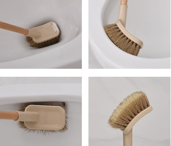 Wooden-Handle Toilet Brush