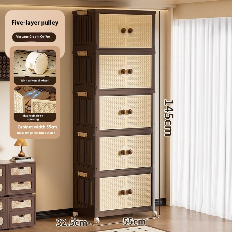 Foldable Plastic Storage Cabinet