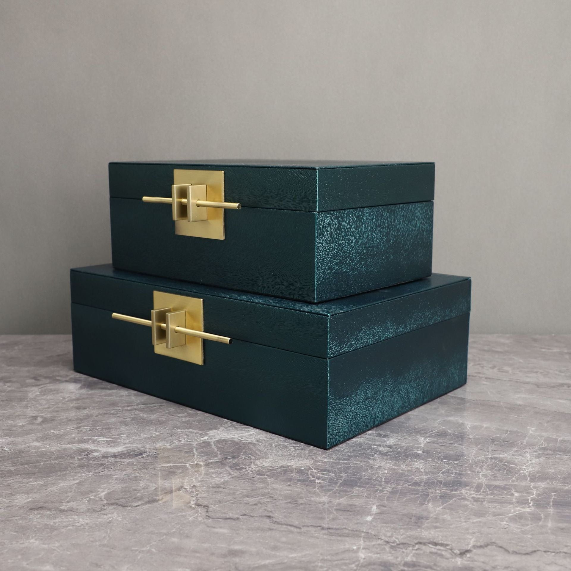 Leather-Look Decorative Storage Box